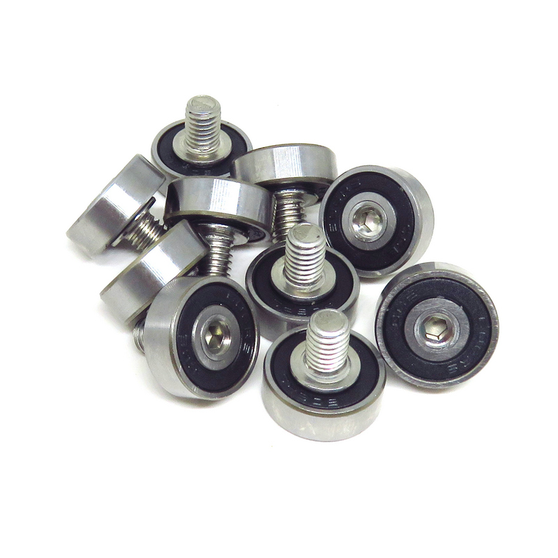 JS60617-6C1L8M6 External thread bearing 17mm Screw Ball Bearings M6x17x6